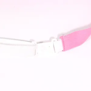Detail view of the adjustable strap and buckle for JK uniform bow tie, showing fine craftsmanship.