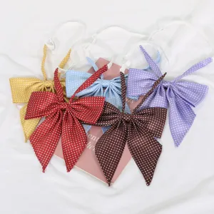 Japanese JK Uniform Polka Dot Bow Tie College Style Sailor Suit Collar Flower Ribbon Neckwear Bowtie Accessory