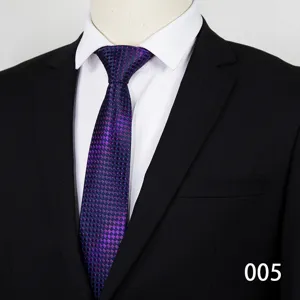 Men's stylish purple patterned formal business necktie for office wear and wedding dress matching.