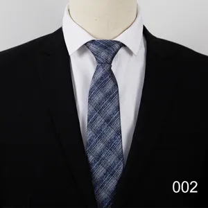 Men's business blue striped tie detail view, professional formal wear accessory for modern office.