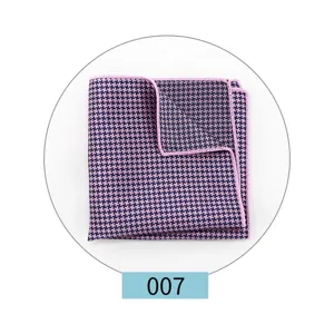 Men houndstooth pocket square formal suit handkerchief wedding groomsmen pocket accessory