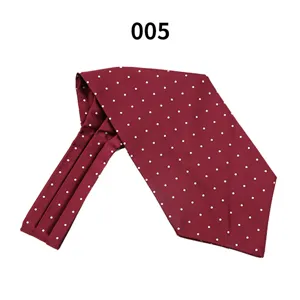 Herren Business burgunderrote Punkte Krawatte, klassischer britischer Stil Halstuch.