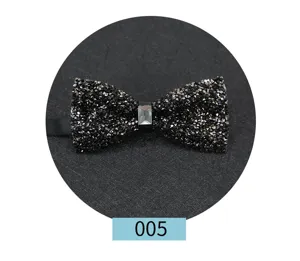 Elegante farfallina nera in strass di cristallo per abito sposa uomo accessorio moda