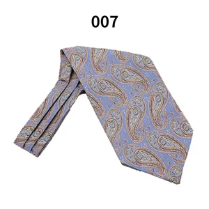 Herren Business Jacquard Krawatte mit klassischem Paisleymuster, elegantes Blau für Anzüge.