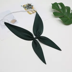 Nœud papillon pré-noué vert foncé pour uniforme marin JK, accessoire de cou élégant.
