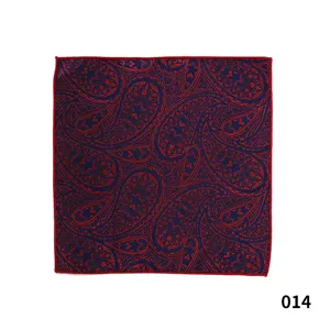 Pañuelo de bolsillo vintage paisley para hombre de poliéster traje de negocios