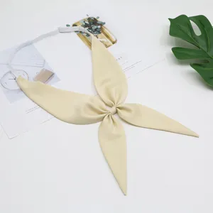 Nœud papillon poisson rouge beige pour uniforme JK col de marin avec sangle élastique