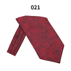 Herren Business Paisley Jacquard Krawatte rot elegantes Halstuch Anzug Mode Accessoire