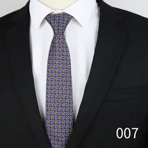 Men's luxury silk jacquard tie business professional necktie with classic horsebit pattern.