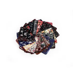 Pañuelo de Bolsillo para Traje de Hombre Estampado Floral Paisley Negocios Boda Accesorios