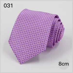 Classic 8cm business necktie for men, elegant woven pattern design, perfect for formal wear.