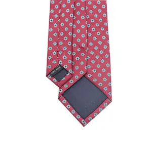Men Business Formal Narrow Tie Polyester Jacquard Floral Striped Necktie For Wedding Interview Suit