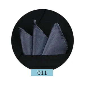 Pañuelo de bolsillo liso para hombre para traje formal de negocios vista detallada