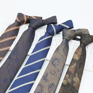 Men Business Suit Tie And Square Scarf Set Woven Polyester Silk Striped Paisley Floral Necktie Pocket Square Accessories
