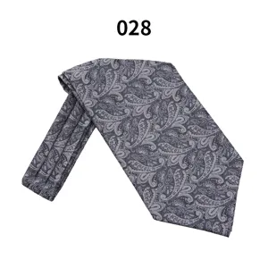 Herren graue Paisley Krawatte Vintage Hochzeit Hochzeitskrawatte Business Halstuch