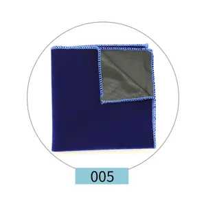 Herren blaue Samt Einstecktuch Anzug Taschentuch einfarbig Freizeit Party Accessoire