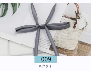 Solid color JK uniform necktie accessory, sweet school style sailor suit collar rope for girls.