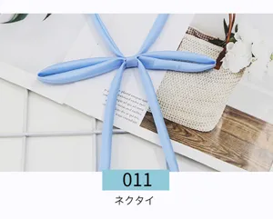 Solid color JK uniform necktie, Japanese style academy bow tie for women, sailor suit matching ribbon.