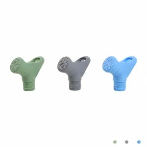 Rociador de silicona portátil para botellas de agua mineral, cabezal de riego, 3 colores