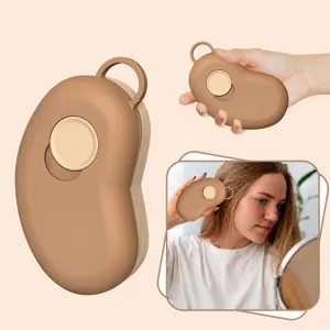 Pettine da massaggio per cuoio capelluto in silicone a U ergonomico e rilassante.