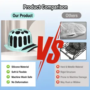 Silicone baseball cap washer for washing machine hat protector frame shape keeper main view