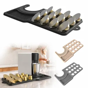 Silicone Coffee Machine Mat And Capsule Holder Multi-Function Drip Tray Desktop Protector Home Kitchen Barista Accessories