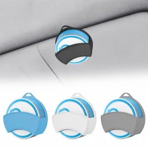 Magnetic car sun visor silicone storage clip organizer multi-functional portable holder