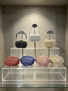 Acryl Strass Abendtasche glänzende Kristall Schultertasche für Damen Party Hochzeit.
