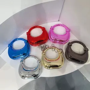 Mini metallic Umhängetasche modische kleine Münzbörse stilvolle Handtasche für Damen und Mädchen