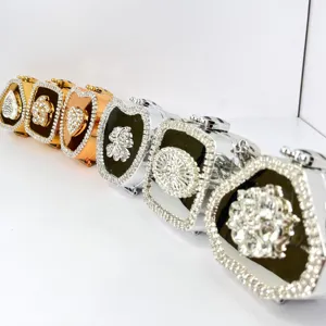 Borsa pochette rigida di lusso in strass borsa a tracolla scintillante con diamanti borsa chic