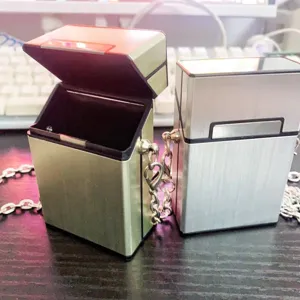 Small Square Bag Women 2024 New Fashion Mini Hard Shell Crossbody Bag Metallic Brushed PU Leather Shoulder Bag