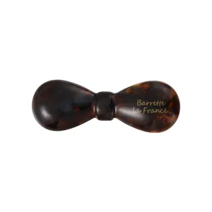 Acetat Schildpatt Schleife Haarklammer Französisch Stil elegante Spange Golddruck Haarschmuck