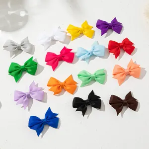 Bunte Ripsband Schleife Haarklammern für Kinder, süße sortierte Haarspangen Accessoires.