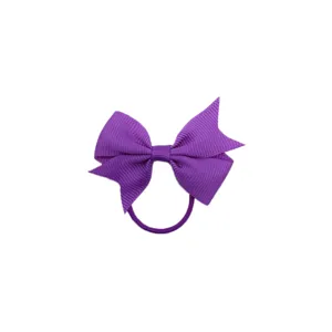 elastique a cheveux noeud ruban gros-grain uni 6cm pour femmes enfants accessoires mignons