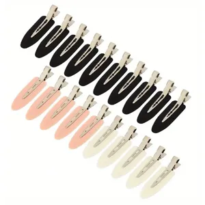 Korean Style No Trace Hair Clips For Women Simple Colorful Duckbill Hairpins For Daily Hair Styling And Makeup Beauty Accessories