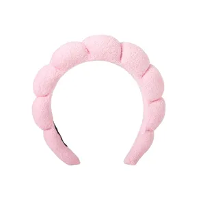 Geflochten Schwamm Gepolsterte Haarband Für Damen Gesicht Waschen Make-Up SPA Gepolsterte Cloud Haarreif Handgelenkbänder Zubehör