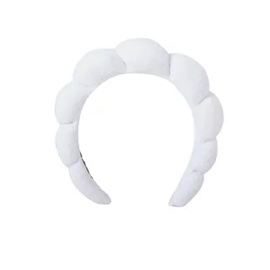 Weiches Flauschiges Spa Stirnband Weisse Frottee Make Up Haarband Damen Hautpflege