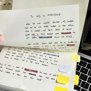 Taccuino vintage in carta kraft A5 rigato blocco note per studenti scrittura appunti.