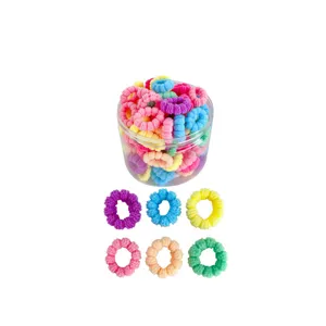Piccoli elastici per capelli colorati per bambini simpatici elastici morbidi in spugna