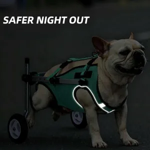 Dog wheelchair pet mobility cart injury rehabilitation support with reflective design for dogs