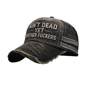Casquette de baseball brodée usée vintage en coton chapeau de papa décontracté plein air