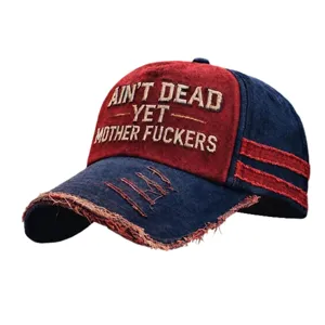 Casquette de baseball vintage lavée pour hommes et femmes, casquette brodée au design usé stylé.