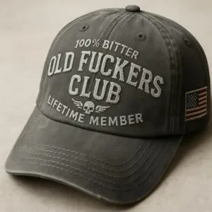 Vintage Washed Cotton Baseball Cap Classic Curved Brim Skull Embroidery Letter Print Adjustable Dad Hat