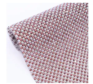 Hoja de malla de diamantes de imitación autoadhesiva para manualidades y envoltorio brillante.