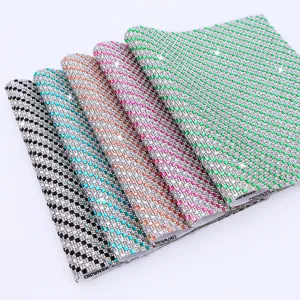 Self-adhesive crystal rhinestone sheet sparkling diamond sticker for home decor crafts.