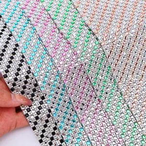 Self-adhesive crystal glass rhinestone ribbon sparkly diamond sticker for DIY home decor
