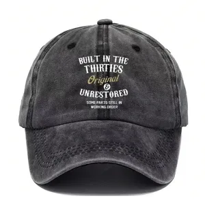 Unisex Vintage Washed Cotton Baseball Cap Distressed Sun Protection Dad Hat