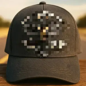 Classico berretto da baseball grigio scuro con stampa frontale rotonda, cappello da sole alla moda.