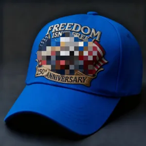 Cappello da baseball ricamato patriottico del 250° anniversario cappello sportivo all'aperto