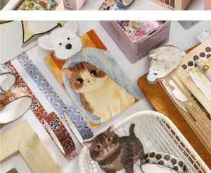 Washi Tape Set ästhetische dekorative Aufkleber für Tagebuch Scrapbooking Bastelbedarf